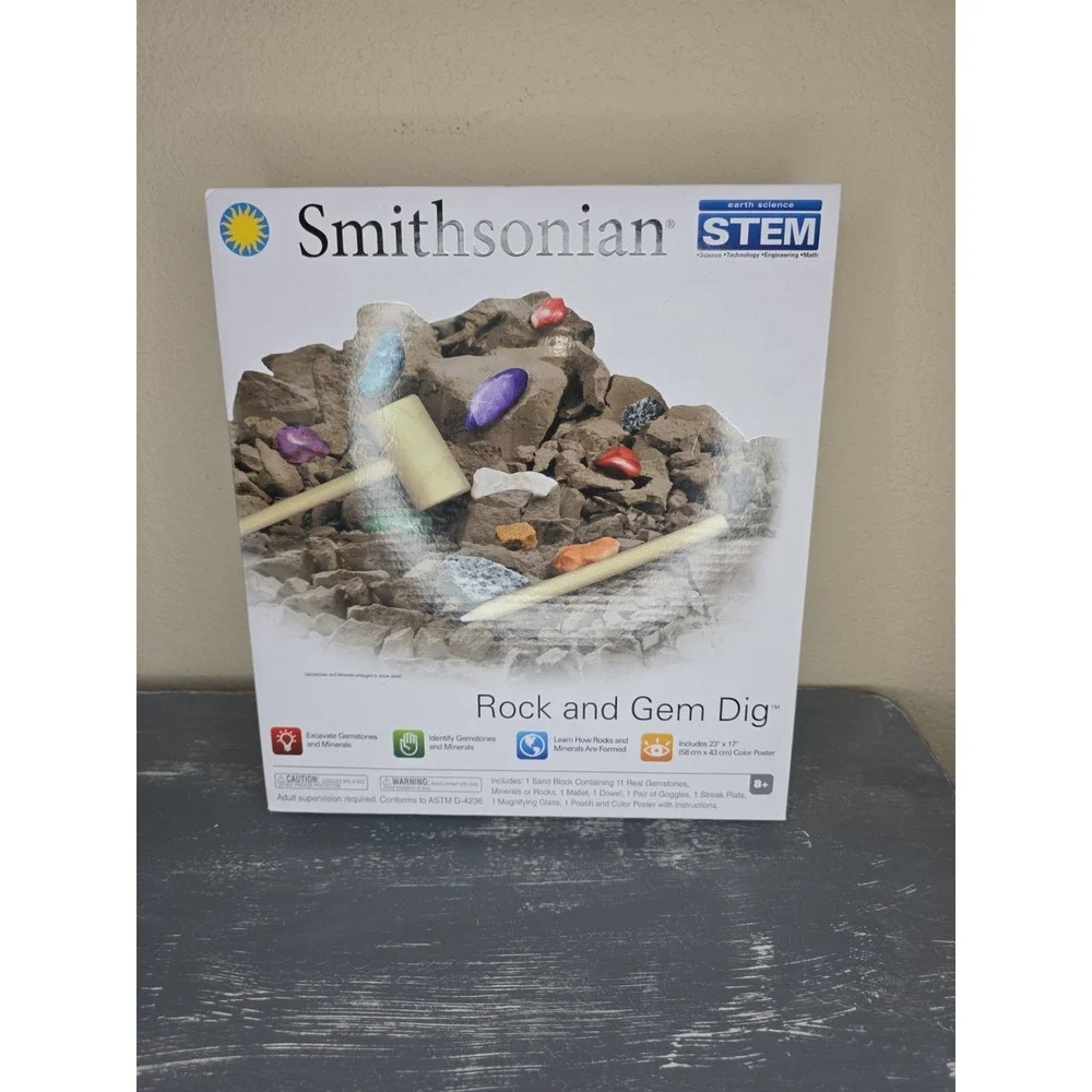 New Smithsonian 52046 Rock And Gem Dig Kit 2019‎